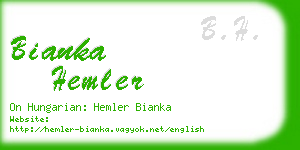 bianka hemler business card